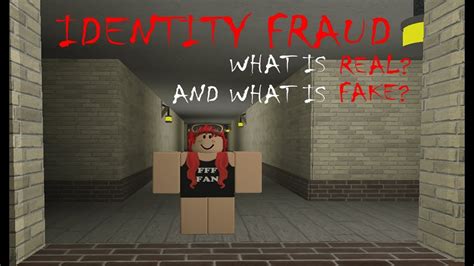 Roblox Identity Fraud Scary Moments Youtube