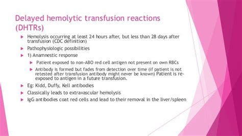 Hemolytic Transfusion reaction work up