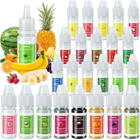 Buy Food Flavoring Oil, 24 Liquid Lip Gloss Flavoring Oil ...