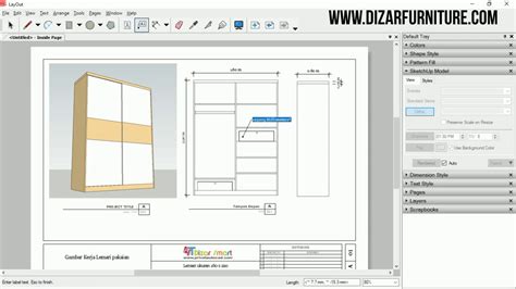 #3 Tutorial layout sketchup - YouTube