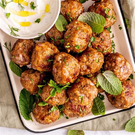 Best Lamb Meatballs Recipe (Greek Style) - TBMW