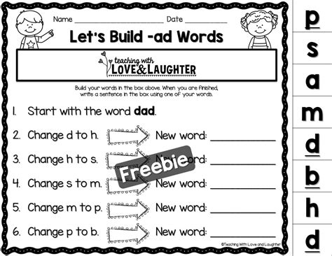 Teaching With Love and Laughter: Word Building