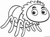 Cute Spider Coloring Page Printable sketch template