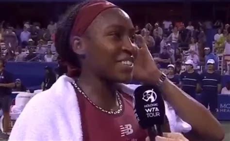 "I took CPR class" - Coco Gauff has a strange on court interview in Washington - Tennis Tonic ...