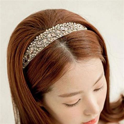 Aliexpress.com : Buy Fashion Crystal Jewelry Rhinestone Headwear Korean ...