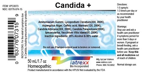 NDC 63776-074 Candida Plus Label Information - Details, Usage & Precautions