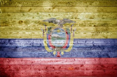 Wooden Boards Ecuador stock image. Image of patriotic - 259054455