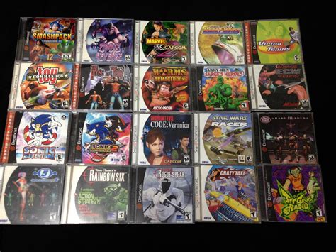 My Sega Dreamcast game collection. Really pared it down to the ones I ...