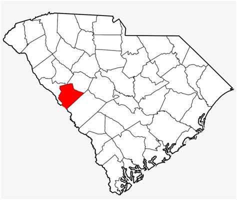 Map Of South Carolina Highlighting Edgefield County - South Carolina ...