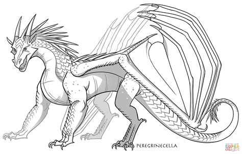 Icewing Dragon coloring page | Free Printable Coloring Pages