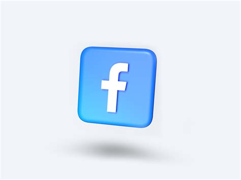 Facebook 3D Icon by Konstantin Mebonia on Dribbble