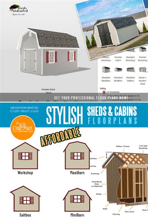 Affordable Prefab Shed Kits & DIY Shed Plans for Your Backyard - Craft-Mart