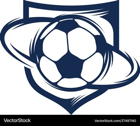 Soccer logo design creative football logo design Vector Image