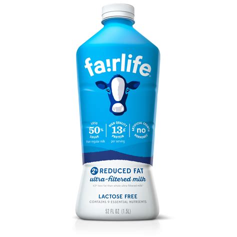 Fairlife Milk 52 fl oz - Lactose Free Reduced Fat 2% Milk - Walmart.com ...