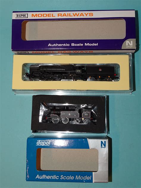 Dapol, N gauge, ND-090F 9F 2-10-0 Standard locomotive and tender RN92100 and 2S-016-002 M7 0-4-4