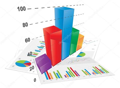 Gráfico de barras 3D Stock Vector by ©bagiuiani 12354846