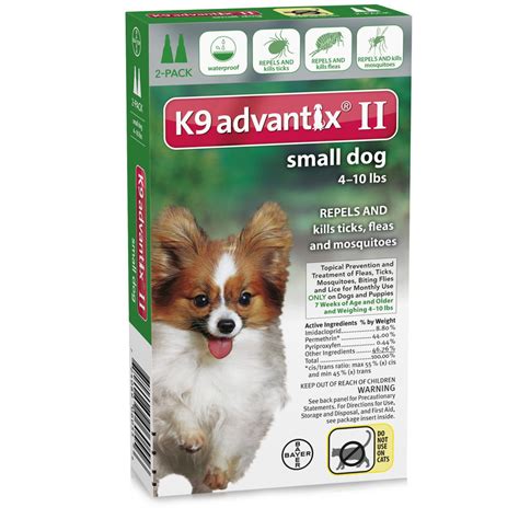 Advantix Flea and Tick Control for Dogs Under 10 lbs 2 Month Supply|For ...