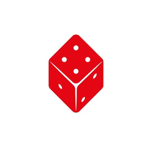 Premium Vector | Vector casino dice of authentic icons vector rolling red dice set isolated on ...