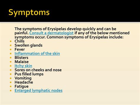 PPT - Erysipelas: Symptoms, Causes, Diagnosis and Treatment PowerPoint Presentation - ID:7634934