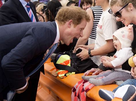 Prince Harry Makes Funny Faces at Baby in New Zealand: See the Pics!