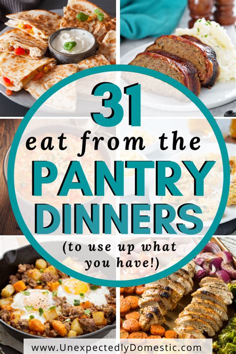 31 delicious pantry recipes easy meals to use up what you have – Artofit