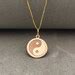 14k Solid Gold Yin Yang Necklace, Gold Yin Yang Pendant, Sacred Jewelry, Spiritual Necklace ...