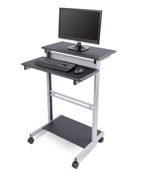 Mobile Standing Desk Computer Workstation: Amazon.co.uk: Kitchen & Home