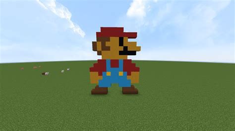 Mario Pixel Art Minecraft