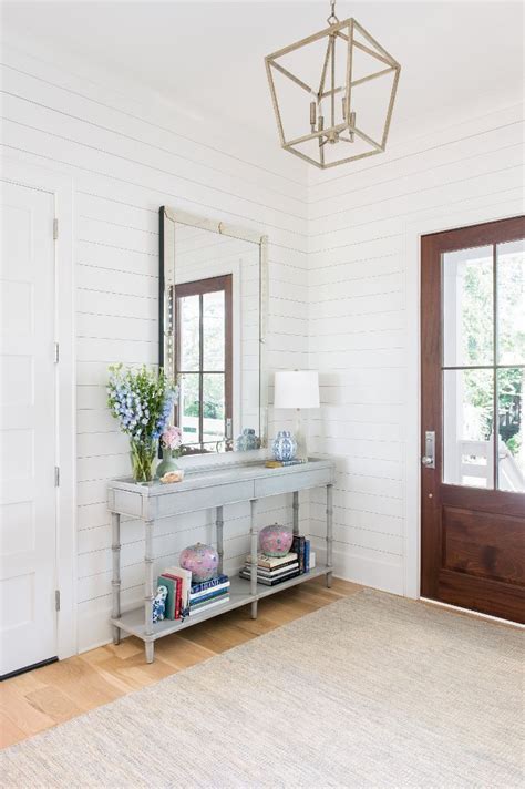 Benjamin Moore Chantilly Lace | Coastal farmhouse, Interior design, White shiplap