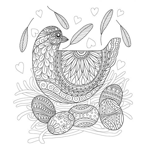 Premium Vector | Hand drawn hen and egg