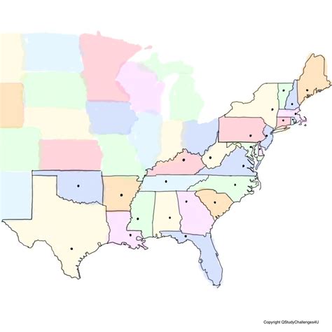 New England States Map With Capitals - Map