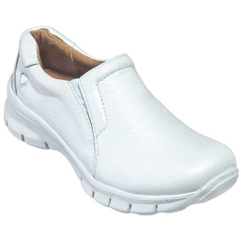 NurseMates Shoes: Women's 258204 White London Slip-Resistant Slip-On ...