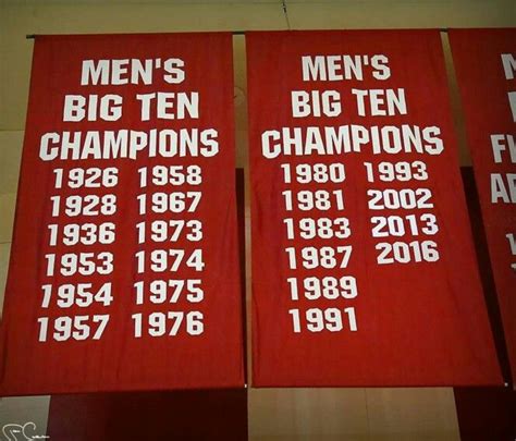 2016 Men's Big Ten Basketball Champions College Years, Big Ten, Indiana ...