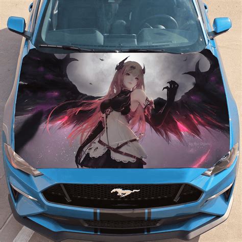 Anime Hood Wrap, Anime Decals For Cars, Anime Car Wrap, Jeep, girl ...