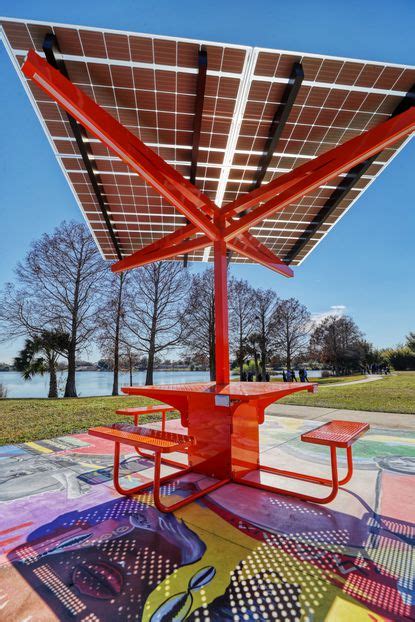 Orlando installed solar-powered Wi-Fi hotspot picnic tables