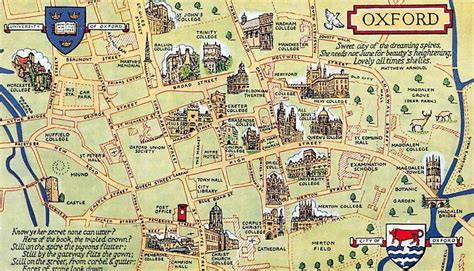 Map Of Oxford Colleges