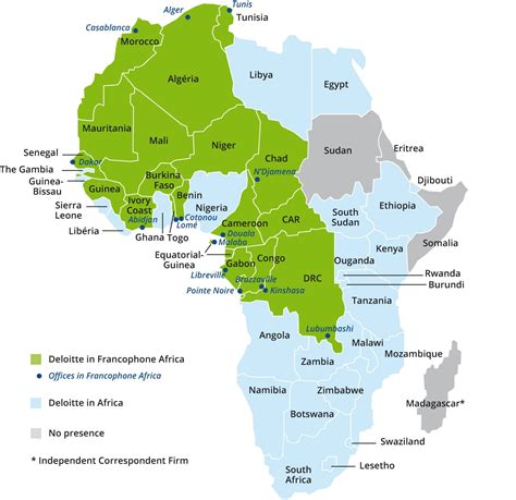 Map Of French Speaking Countries In Africa | Map Of Africa