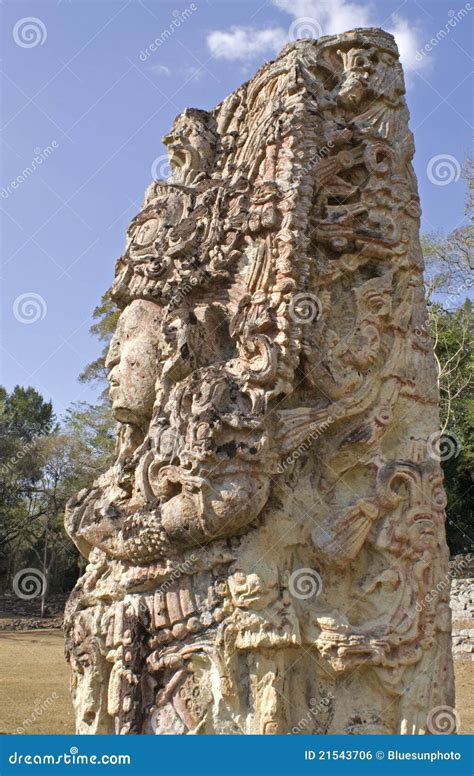 Mayan Statue stock photo. Image of monument, ancient - 21543706