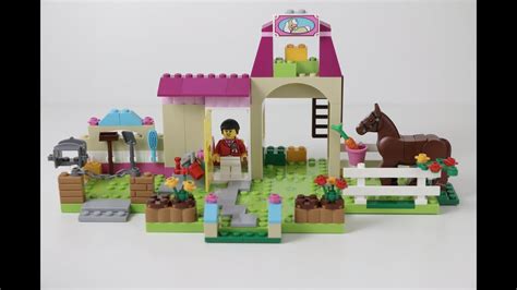 Groom your horse at the ranch - The Pony Farm - LEGO Juniors 10674 - YouTube