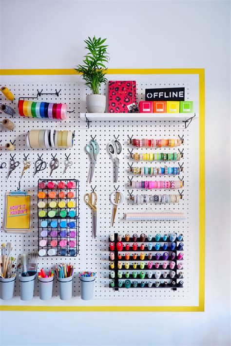 9 Stylish Pegboard Organisation Ideas - That's so Gemma