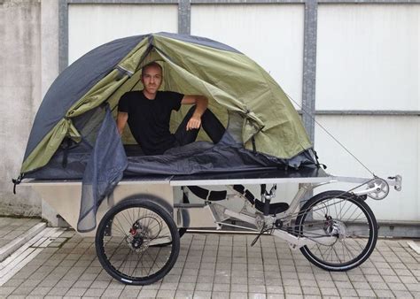 Recumbent FWD bici camper in 2023 | Bicycle camping, Bike camping ...