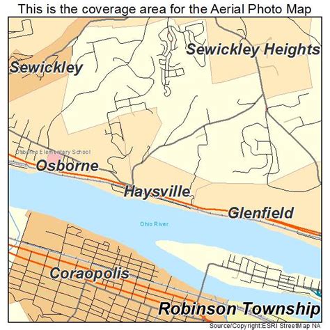 Aerial Photography Map of Haysville, PA Pennsylvania