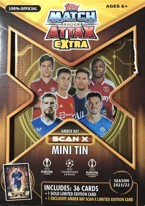 Buy 2021 2022 Topps Match Attax EXTRA Edition AMBER RAY version Champions League UEFA Soccer ...