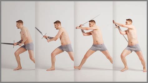 ArtStation - 600+ Reference Photos - Sword Fighting (Sequential Movement) | Resources