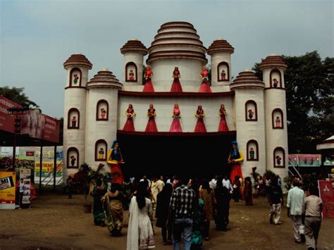 Durga Puja pandal in C R Park