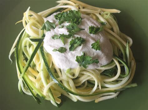 Foodista | Recipes, Cooking Tips, and Food News | Vegetable Spaghetti with Cashew Cream