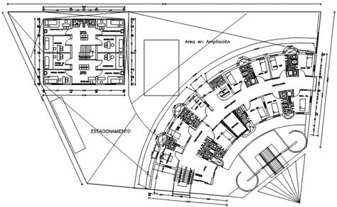 Second floor plan of clinic in AutoCAD - Cadbull