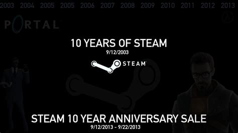 Steam 10 Year Anniversary Sale. This would be nice if it were to happen ...