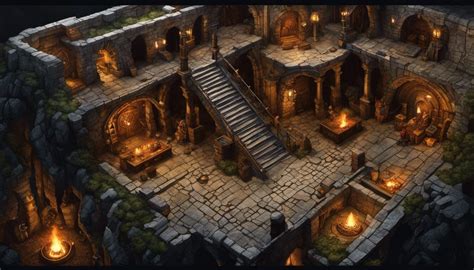 Dungeon Map - AI Generated Artwork - NightCafe Creator