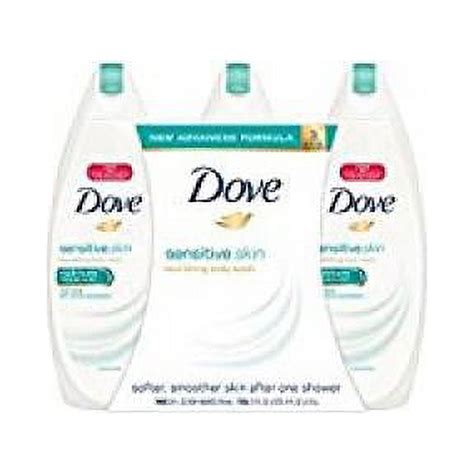 Dove Sensitive Skin 3-24 FL OZ Nourishing Body Wash, 72 FL OZ - Walmart.com